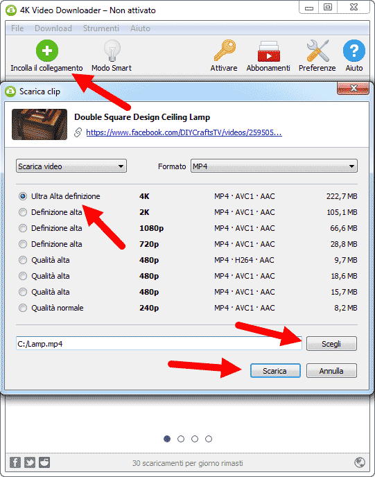 come scaricare video da facebook 4k video downloader