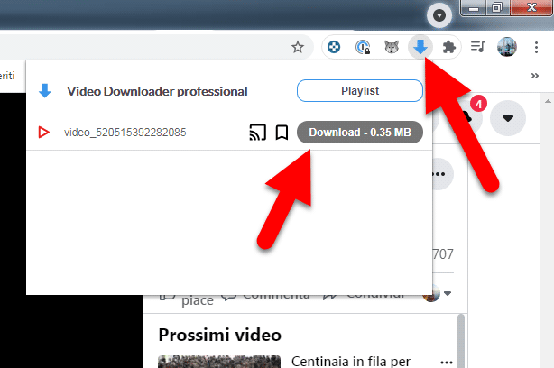 scaricare video da facebook con chrome