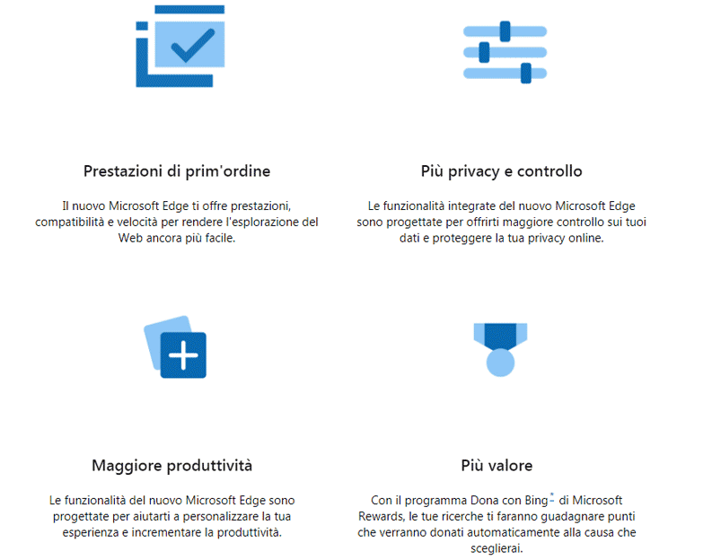 Microsoft edge caratteristiche
