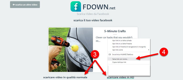 scaricare video facebook fdown